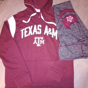 Texas A&M Maroon Hoodie and Sweatpants Set